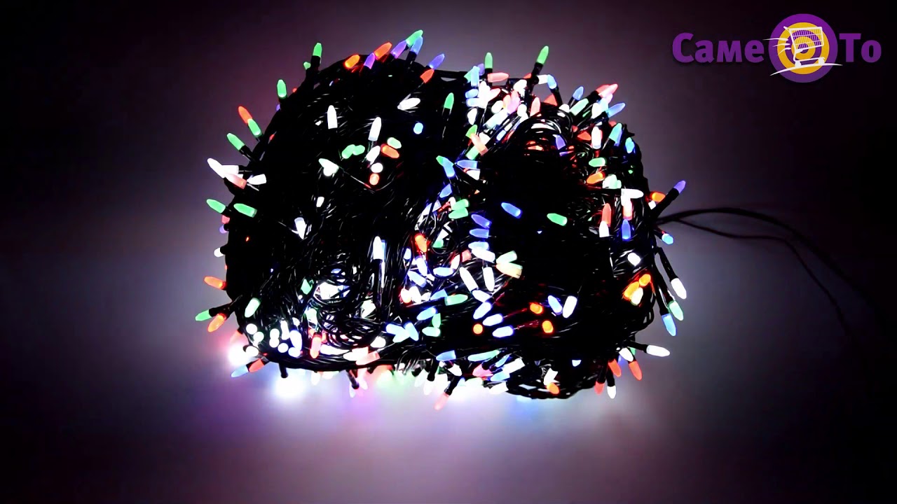 Светодиодная гирлянда на елку, 65 м, лед гирлянда, на 1000 ламп ...