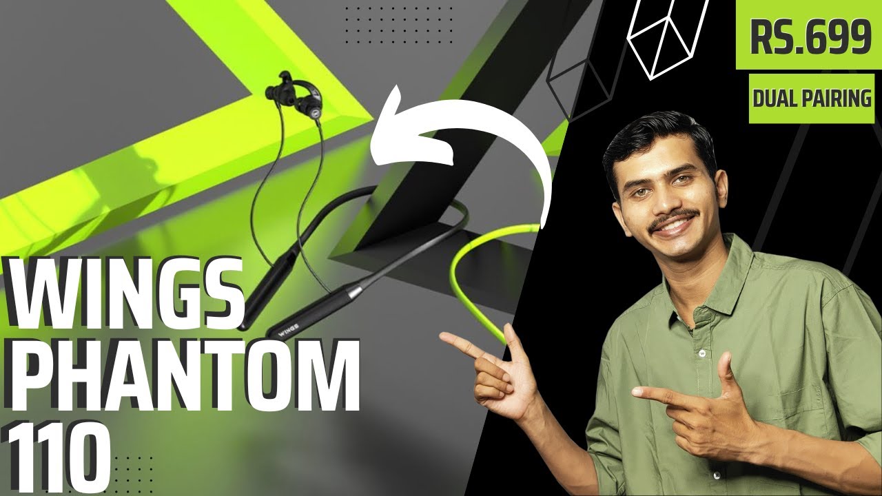 Wings phantom 110 | Dual pairing | 13mm drivers | 50ms Ultra Low Latency | ENC Mic | IPX5