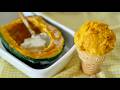 Pumpkin Ice Cream (Just Freeze and Shave) 凍らせて削るだけのかぼちゃアイス
