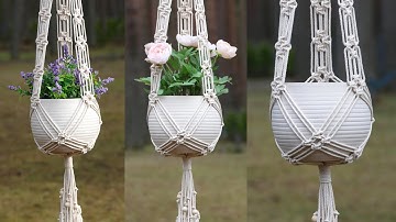 DIY Macramé Air Plant Hanger EASY Square Knot Design