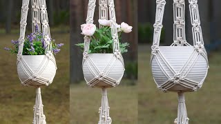 DIY Macramé Air Plant Hanger EASY Square Knot Design