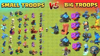 SMALL TROOPS VS BIG TROOPS | CLASH OF CLANS screenshot 5