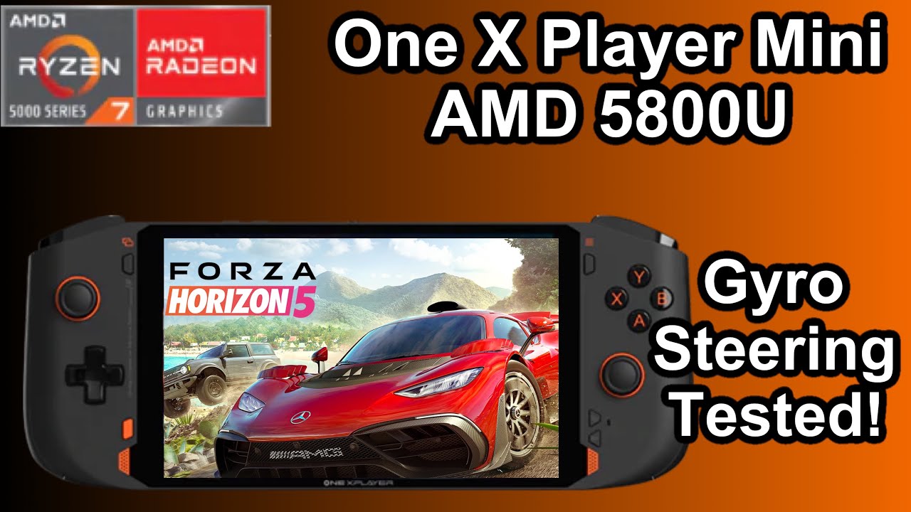 Racing Using Gyro On The One X Player Mini AMD 5800U - Forza Horizon 5