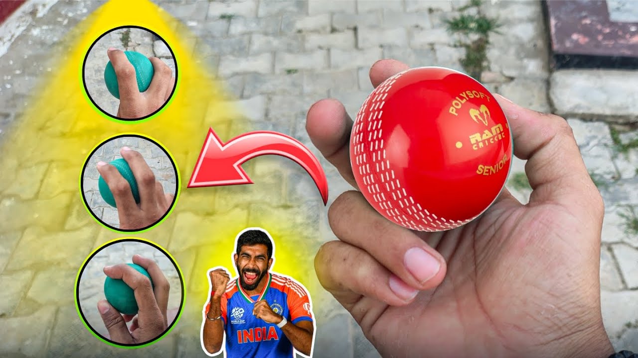 Pro Inswing and Outswing bowling grip 🔥 Next level fast bowling tips and trick 