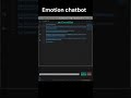 Emotion AI chatbot in Python #powerofpython #pythonprogramming #gui #pythonforbeginners