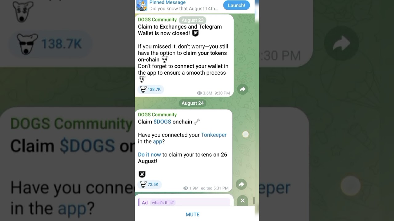 Dogs airdrop claim now 