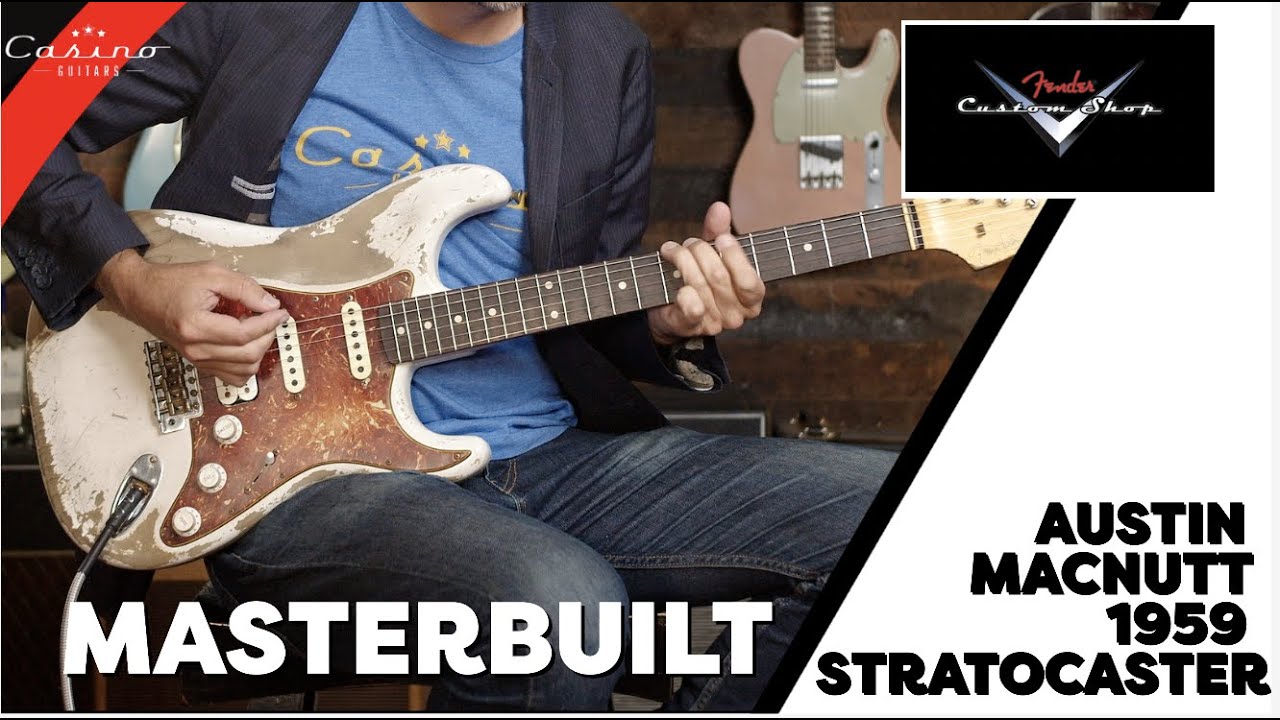 Fender Custom Shop Master Built Austin Macnutt 1959 Stratocaster Ultra Relic in White Blonde