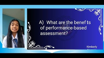 Performance based assessment 