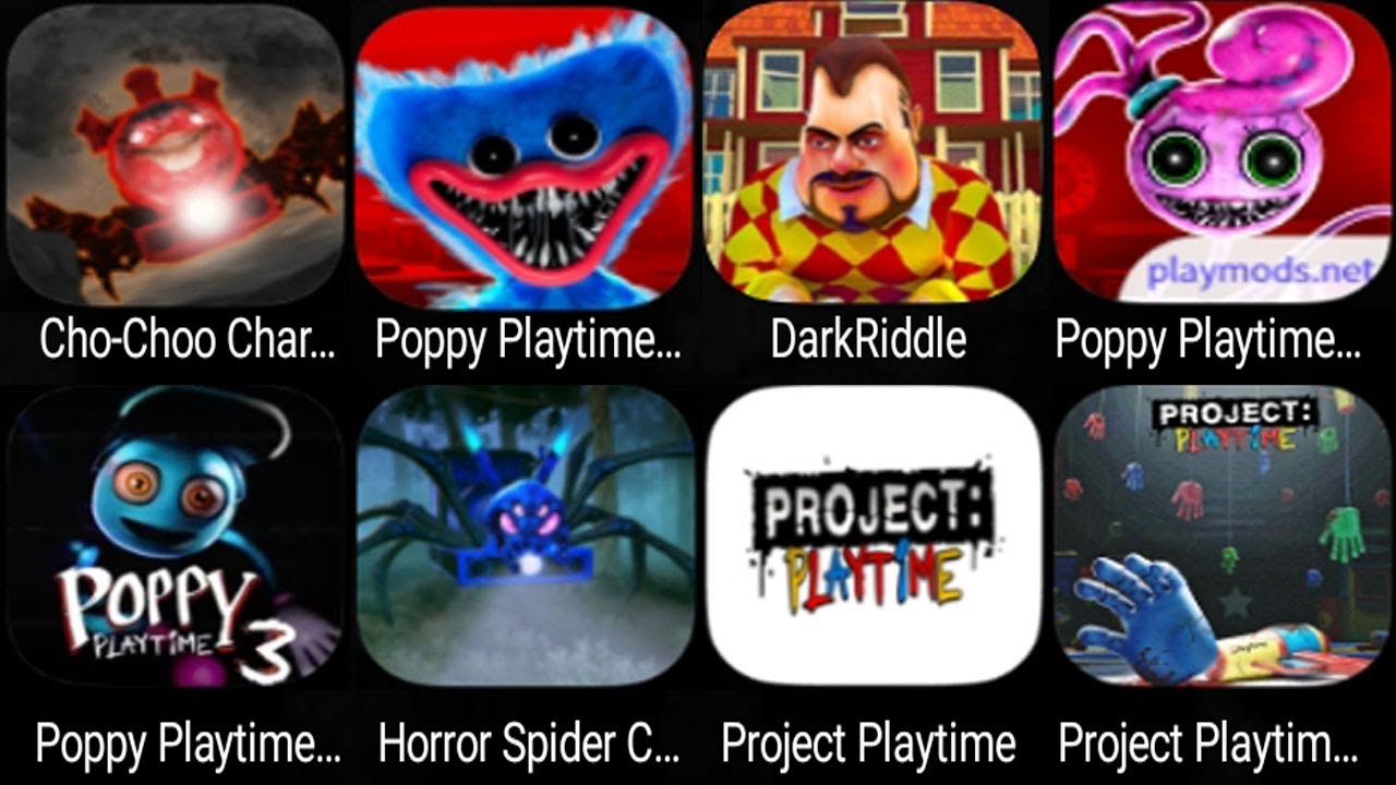 Dark Riddle,Poppy Playtime Chapter 3,Choo Choo Charles 2 Mobile,Project ...