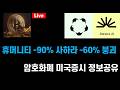 비트코인 62K!휴머니티 -90% 사하라 -60% 붕괴 / 이노홀딩스 3600% 수직상승