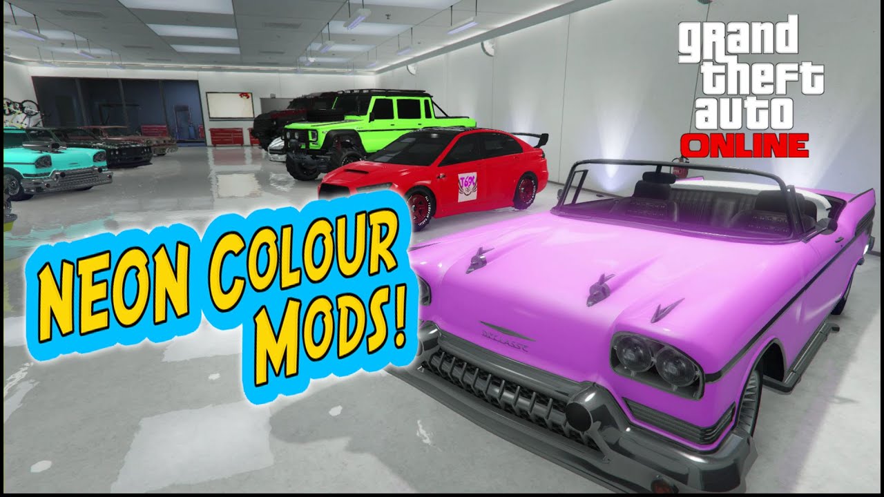 GTA 5 Online 'NEON' Paint Jobs! BEST Modded Colours For Your Cars