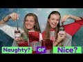 Naughty or Nice Slime Challenge ~ Jacy and Kacy