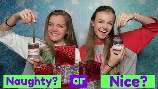 Naughty or Nice Slime Challenge ~ Jacy and Kacy