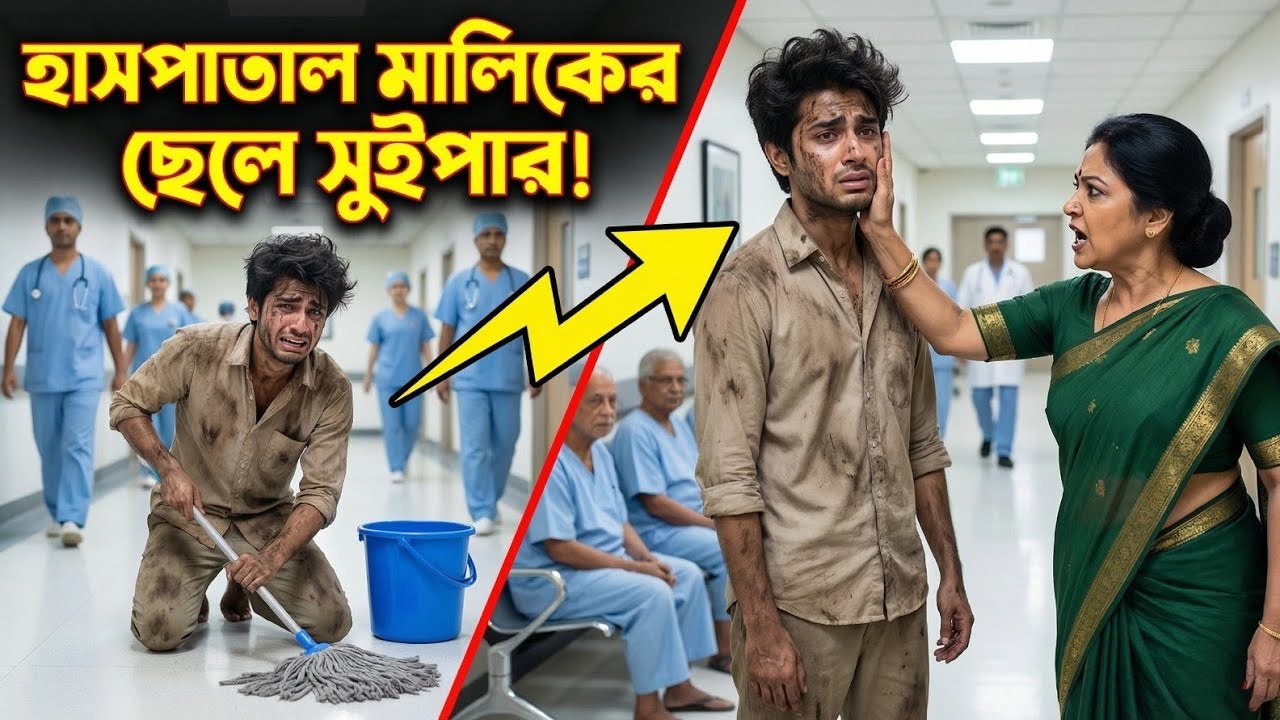মায়ের হাসপাতালে ছেলে মেথর! পরিচয় না জেনে ম্যানেজার যা করল  Heart Touching Story