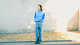 YLÈVEラガーシャツ 1 タグあり 在原みゆ紀 AURALEE comoli YLÈVE】2024 SPRING SUMMER COLLECTION Miyuki Arihara / model - YouTube