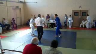 Zawody judo 20-05-2012 Pierwsza walka Tymka
