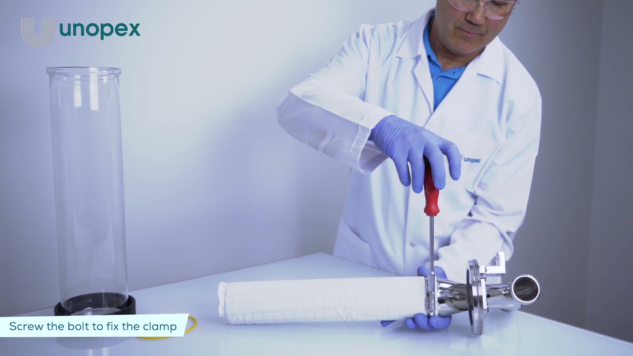 Unopex B 15 Mini Spray Dryer - Assembling Outlet Filter | Yeni Filtre Torbası Takılması