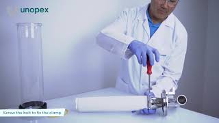 Unopex B 15 Mini Spray Dryer - Assembling Outlet Filter Yeni Filtre Torbası Takılması