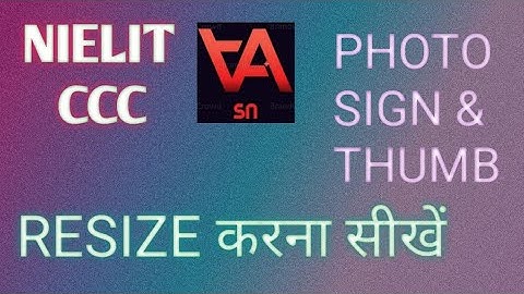 CCC Photo, Sign & Thumb Resize