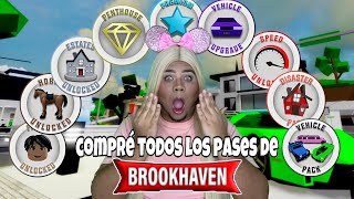 COMPRO TODOS LOS GAMEPASS DE BROOKHAVEN ROBLOX 😲🤑!!