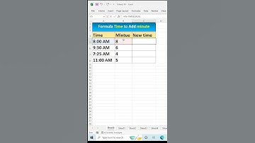 Add Minute to Time in Excel 😲| #excel #exceltutorial #exceltips #microsoftexcel #shorts #excel short