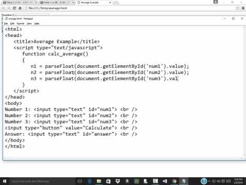 Introduction to Computer Science - Functions Example: Average of Three Numbers