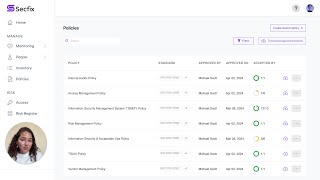 Policy Management Automation ISO 27001