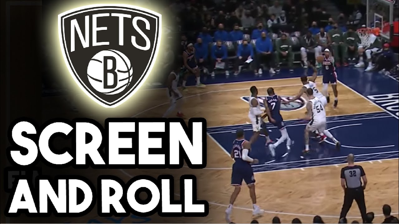 Brooklyn Nets Double Screen and Roll Basketball Play
