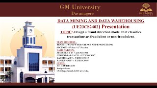 Data Mining and Data Warehousing