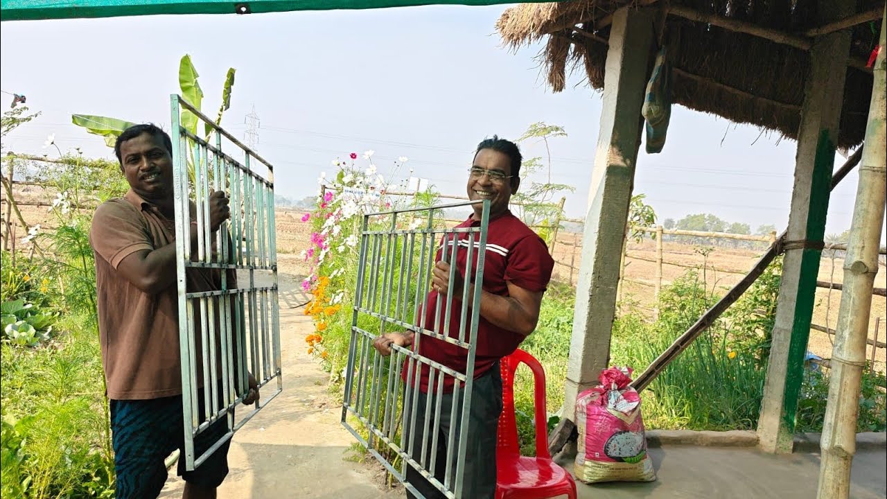 আজ জানালার গ্রিল বসানো হল আপনাদের আশীর্বাদে।