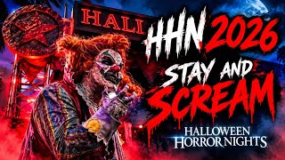HHN Stay & Scream Experience 2026 | Weirdly VERY Busy!