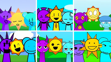 Incredibox - Sprunki but TRIO (MR SUN, SKY, DURPLE) in ALL Different Mods
