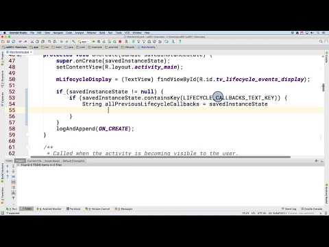 Android Tutorials by JavaCourseDrive -  Persisting Data by Saving and Restoring Instance State