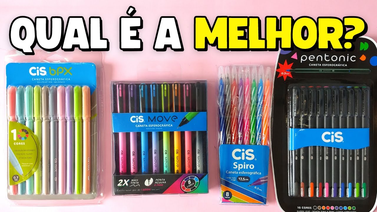 BATALHA de CANETAS | CiS SPIRO vs MOVE vs BPX vs PENTONIC