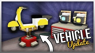 ✔️ CREATE a Vehicle Workshop in Minecraft! (Vehicle Mod Update)