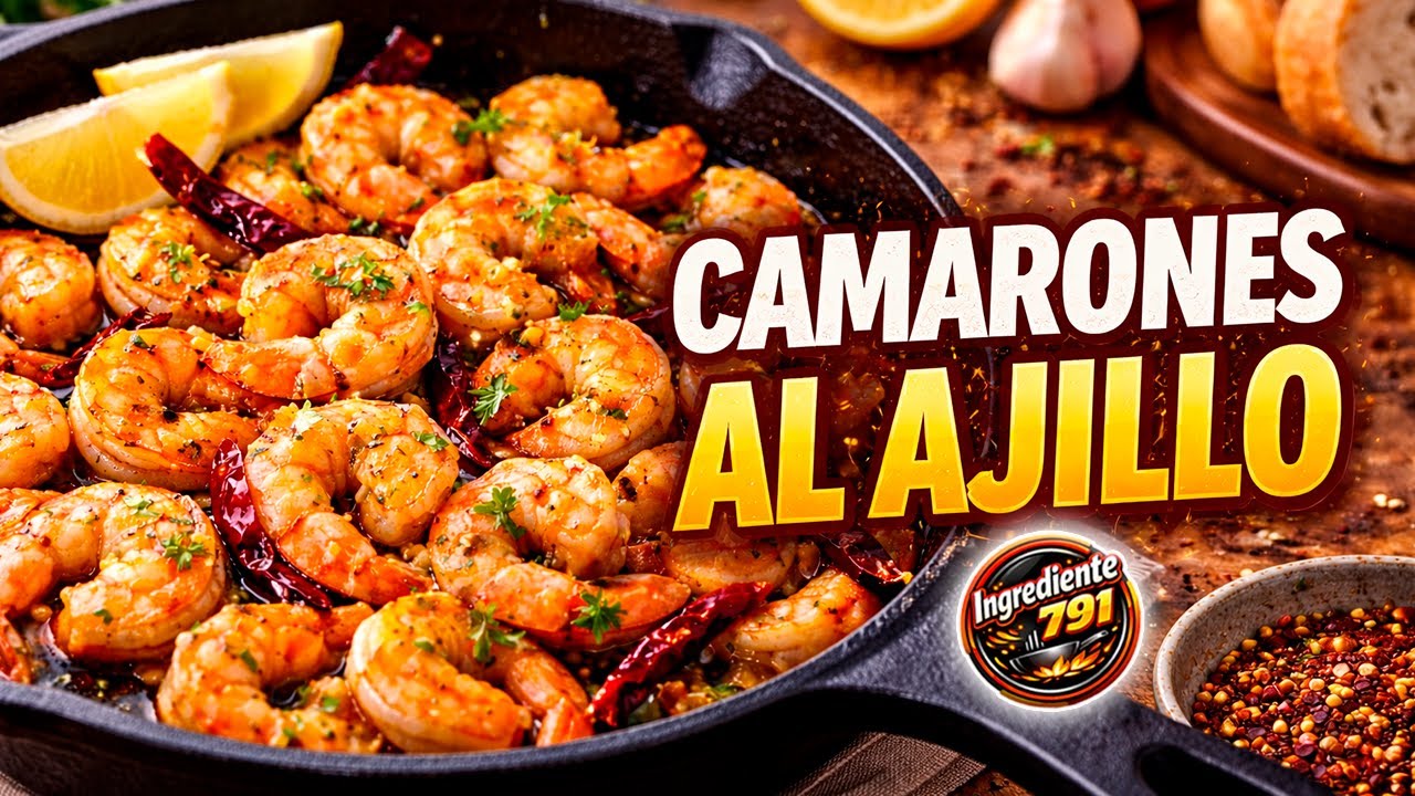 🔑 Los Trucos para que los CAMARONES al AJILLO queden Jugosos, Grandes y Picositos | Cuaresma