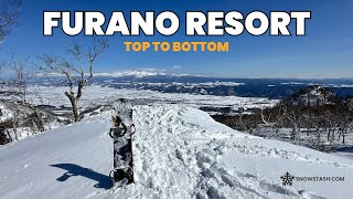 Top to Bottom Run at Furano Ski Resort, Hokkaido