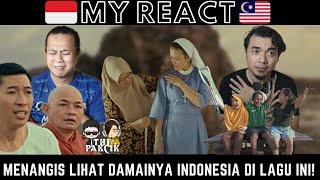 MUSIC VIDEONYA MENDAMAIKAN! malaysia react to damainya indonesia