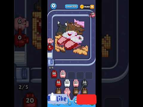 How to beat Pixel Flow Level 926 walkthrough solution (no commentary just chill music)