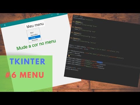 Graphical interface with python # 6 - Menus