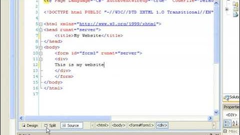 Intro to ASP.NET - Creating your first webpage