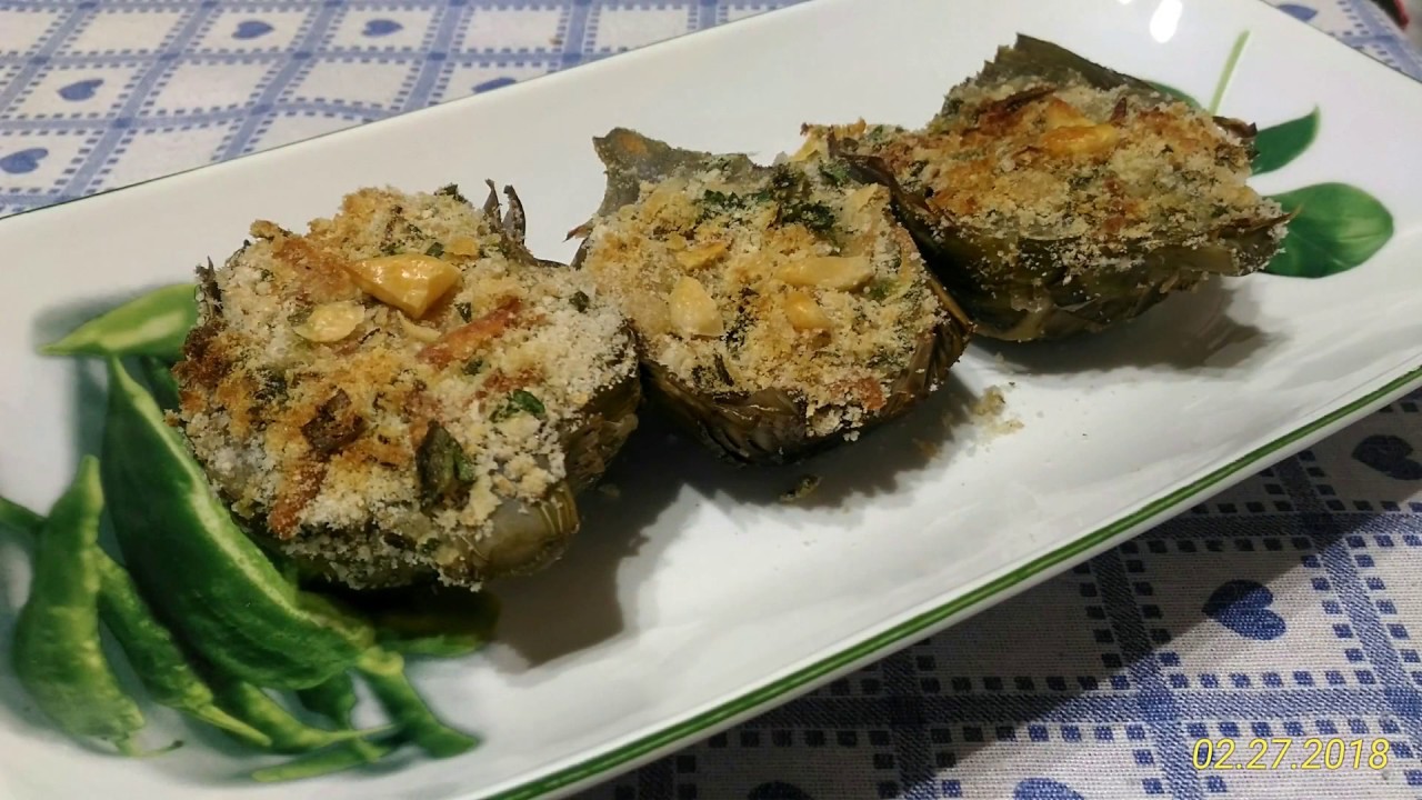 Carciofi gratinati al forno - Ricetta antipasto facile e veloce #71