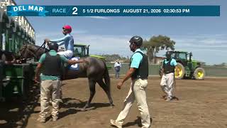 Captain Steve wins race 2 at Del Mar 8/21/26