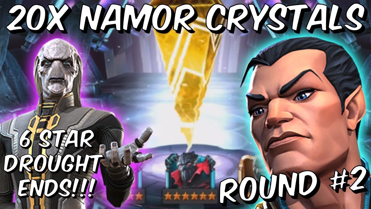 20x 6 Star Namor Cavalier Featured Crystal Opening Round #2! - Marvel Contest of Champions