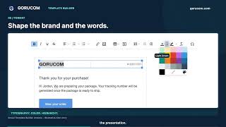 GORUCOM Template Builder Demo | Customize, Preview & Test Email Templates
