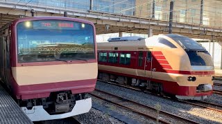 JR常磐線E531系(水カツ編成)入線.発車する列車。(2)