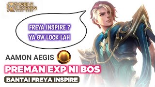 Aamon Preman Exp Bos, Lawan Freya Inspire & Di lock Saber Auto Bantai!