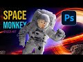 Monkey in space   lets explore the space 