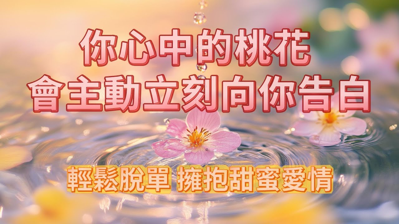 吸引愛情 音樂 安靜聽10分鐘 你心中的桃花會主動立刻向你表白 💗💗💗 約你見面 突破暧昧界線 聽到你期待已久的告白 輕鬆脫單 和TA擁抱甜蜜愛情♥️ 戀愛能量音樂 吸引力法則冥想音樂