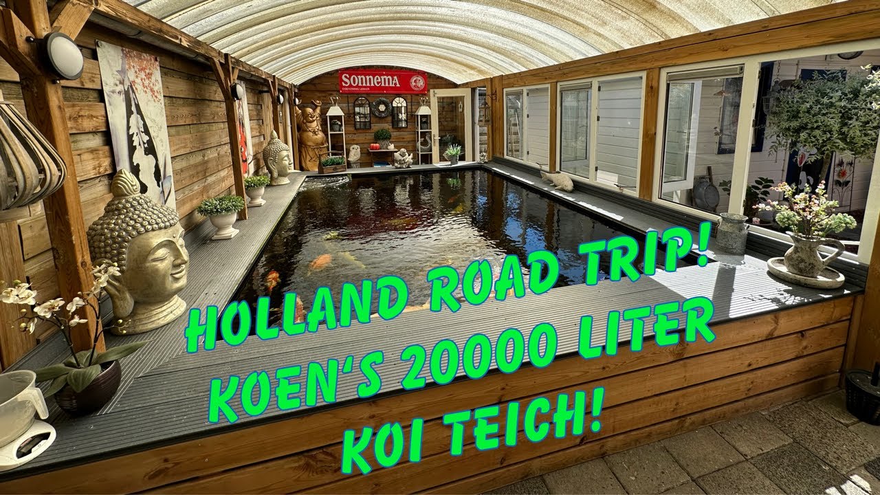 Holland Tour! Koen‘s 20000 Liter Indoor Jumbo Koi Teich! YouTube
